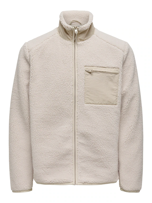 ONLY & SONS Strickfleecejacke »ONSDALLAS LIFE SHERPA JACKET OTW VD«