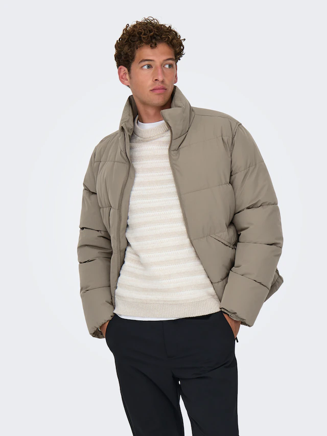 ONLY & SONS Steppjacke »ONSPACK LIFE PUFFER JACKET OTW« ohne Kapuze