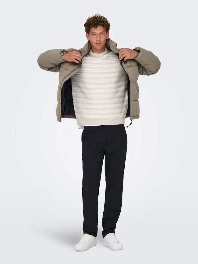 ONLY & SONS Steppjacke »ONSPACK LIFE PUFFER JACKET OTW« ohne Kapuze
