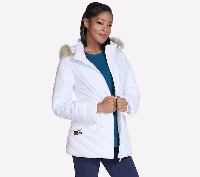 Skechers Winterjacke »ON-THE-GO BELTED PARKA« mit Kapuze mit Gürtel, aus GO SHIELD™ Cozy Fit®-Material