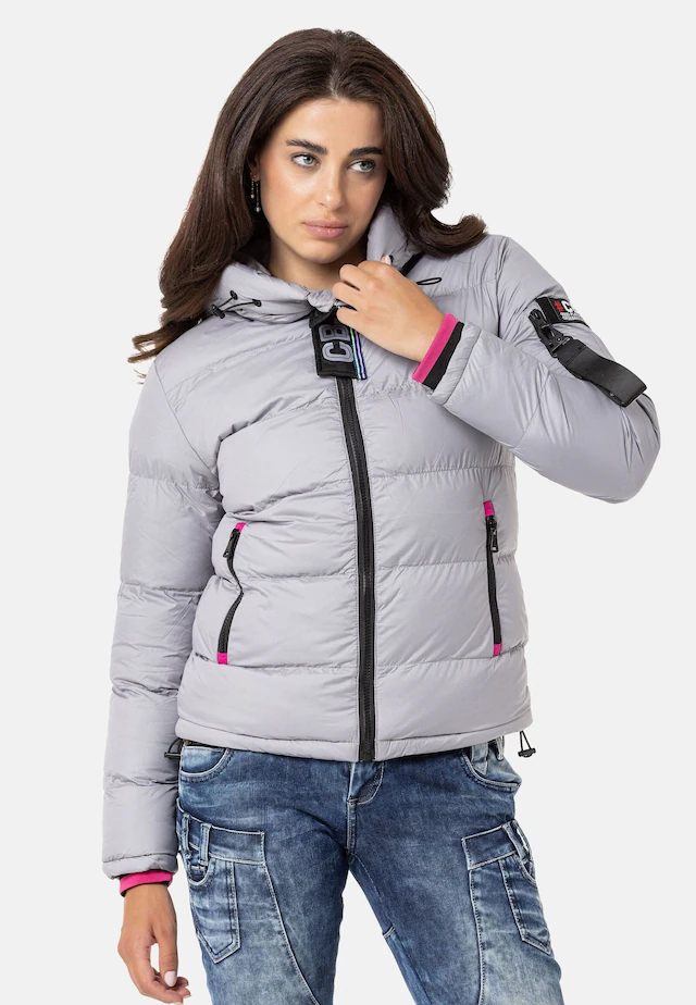 Cipo & Baxx Winterjacke »Jacken« mit Kapuze im modernen Look, WM138
