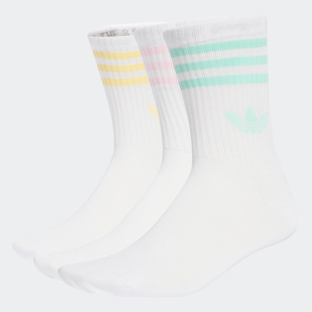 adidas Originals Sportsocken »3-STREIFEN CREW 3ER-PACK« 3 Paar tlg. knöchellange Passform, mit 3-Streifen
