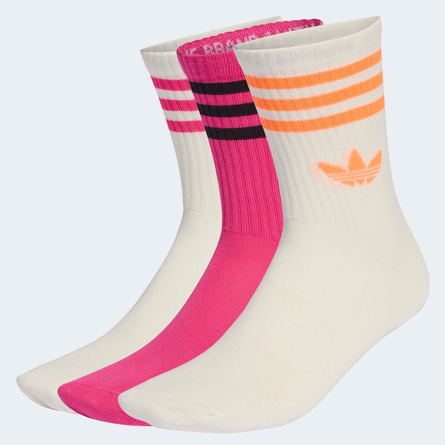 adidas Originals Sportsocken »3-STREIFEN CREW 3ER-PACK« 3 Paar tlg. knöchellange Passform, mit 3-Streifen