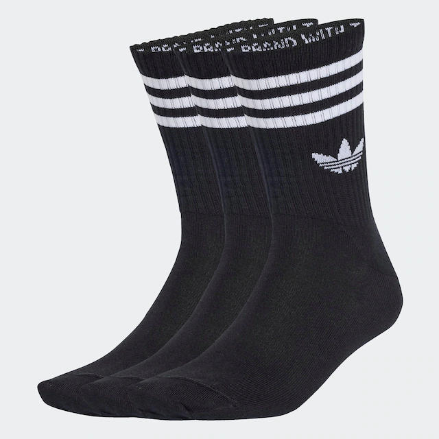 adidas Originals Sportsocken »3-STREIFEN CREW 3ER-PACK« 3 Paar tlg. knöchellange Passform, mit 3-Streifen