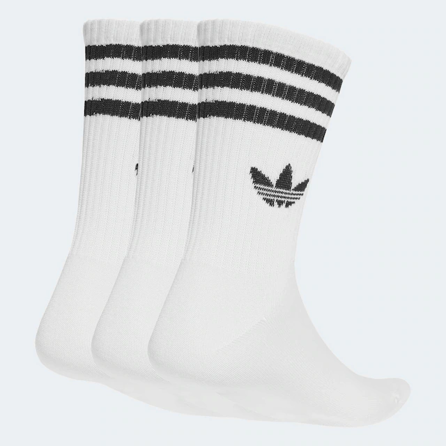 adidas Originals Sportsocken »3-STREIFEN CREW 3ER-PACK« 3 Paar tlg. knöchellange Passform, mit 3-Streifen