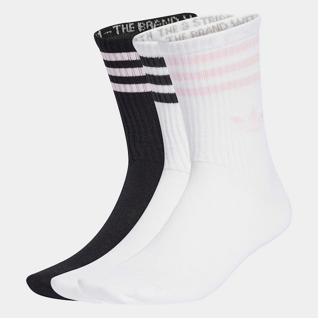 adidas Originals Sportsocken »3-STREIFEN CREW 3ER-PACK« 3 Paar tlg. knöchellange Passform, mit 3-Streifen