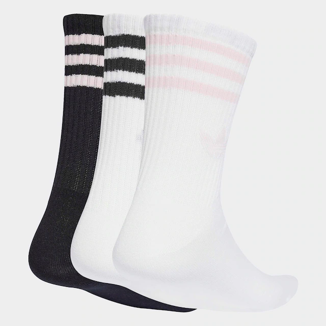 adidas Originals Sportsocken »3-STREIFEN CREW 3ER-PACK« 3 Paar tlg. knöchellange Passform, mit 3-Streifen