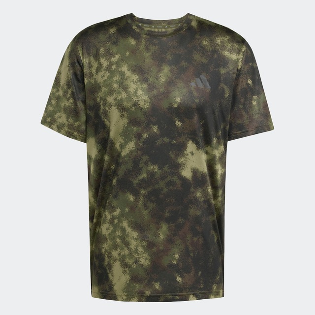 adidas Performance T-Shirt »TRAIN ESSENTIALS SEASONAL ALLOVER-PRINT« sportlicher Stil, Alloverprint im Camouflage-Look, schnell trocknend