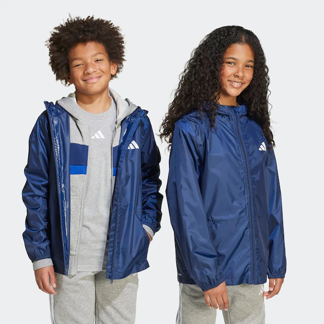 adidas Sportswear Regenjacke »J RAIN JKT« für Kinder, mit climaproof®, aus Polyester, in normaler Länge