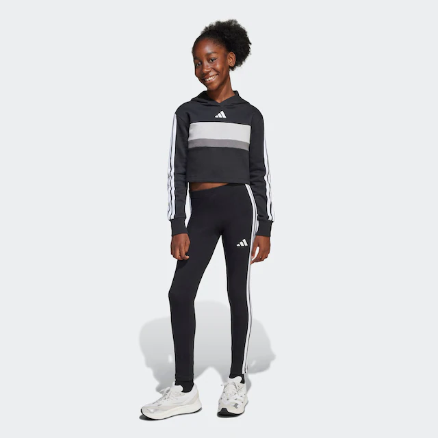 adidas Sportswear Trainingsanzug »SEASONAL ESSENTIALS TIBERIO 3-STREIFEN KIDS LEGGINGS-SET« 2 Stk.