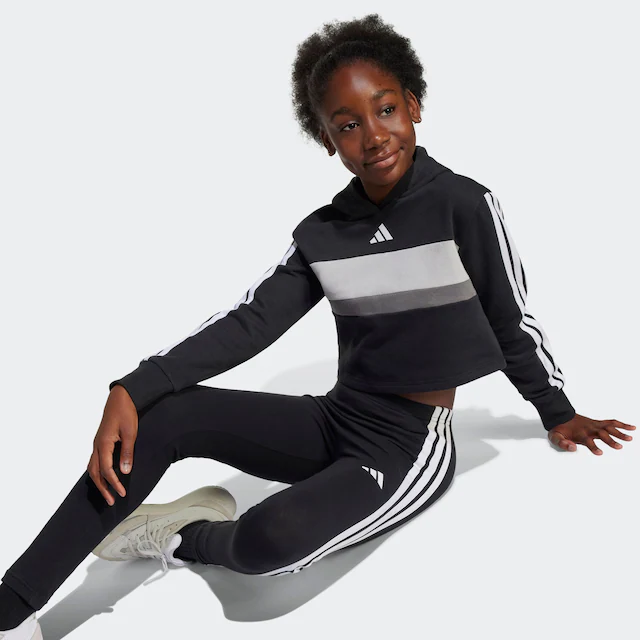 adidas Sportswear Trainingsanzug »SEASONAL ESSENTIALS TIBERIO 3-STREIFEN KIDS LEGGINGS-SET« 2 Stk.