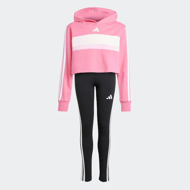 adidas Sportswear Trainingsanzug »SEASONAL ESSENTIALS TIBERIO 3-STREIFEN KIDS LEGGINGS-SET« 2 Stk.
