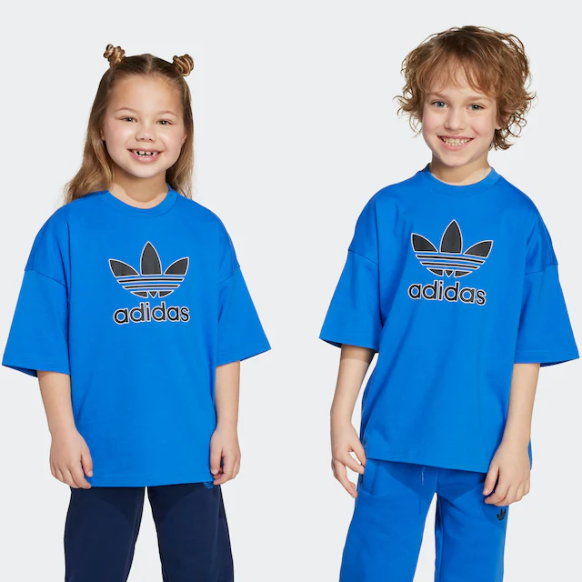 adidas Originals T-Shirt »TREFOIL KIDS« lockere Passform, für Kinder, aus Baumwolle, mit Single Jersey