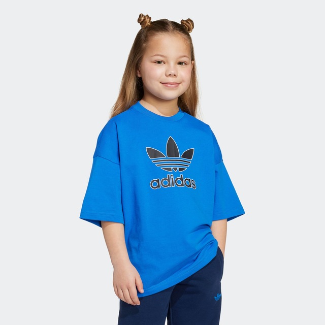 adidas Originals T-Shirt »TREFOIL KIDS« lockere Passform, für Kinder, aus Baumwolle, mit Single Jersey