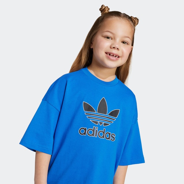 adidas Originals T-Shirt »TREFOIL KIDS« lockere Passform, für Kinder, aus Baumwolle, mit Single Jersey