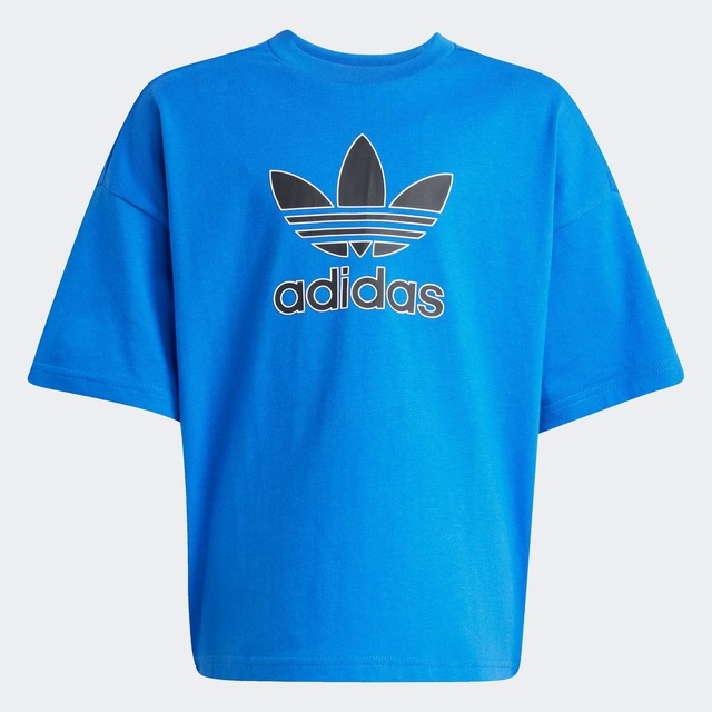 adidas Originals T-Shirt »TREFOIL KIDS« lockere Passform, für Kinder, aus Baumwolle, mit Single Jersey