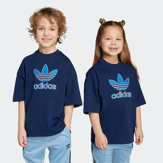 adidas Originals T-Shirt »TREFOIL KIDS« lockere Passform, für Kinder, aus Baumwolle, mit Single Jersey