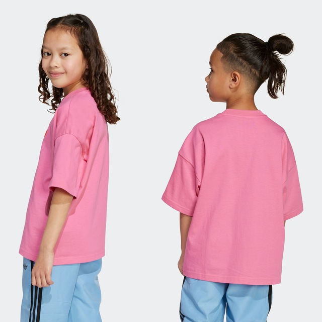 adidas Originals T-Shirt »TREFOIL KIDS« lockere Passform, für Kinder, aus Baumwolle, mit Single Jersey