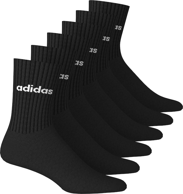 adidas Sportswear Sportsocken »LINEAR GEPOLSTERTE CREW IM 6ER-PACK« 6 Paar tlg.