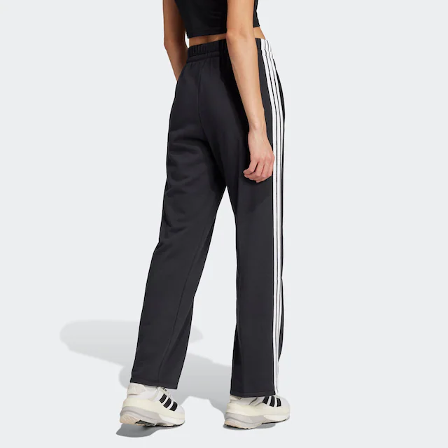 adidas Sportswear Sporthose »ESSENTIALS 3-STREIFEN OPEN HEM FRENCH TERRY« Reguläre Passform, aus weichem French Terry