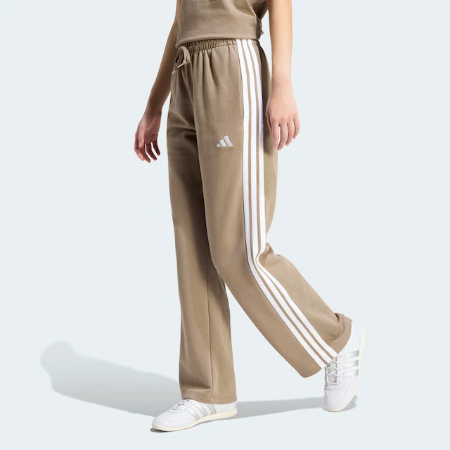 adidas Sportswear Sporthose »ESSENTIALS 3-STREIFEN OPEN HEM FRENCH TERRY« Reguläre Passform, aus weichem French Terry