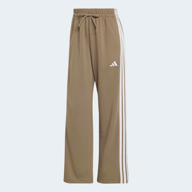 adidas Sportswear Sporthose »ESSENTIALS 3-STREIFEN OPEN HEM FRENCH TERRY« Reguläre Passform, aus weichem French Terry