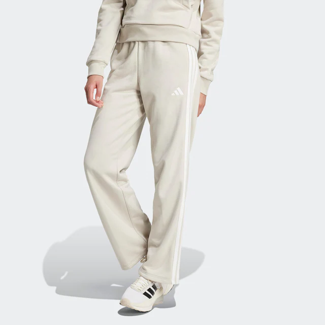 adidas Sportswear Sporthose »ESSENTIALS 3-STREIFEN OPEN HEM FRENCH TERRY« Reguläre Passform, aus weichem French Terry