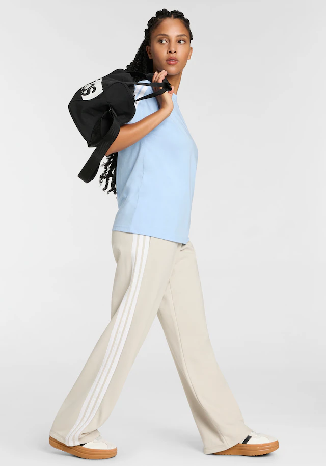 adidas Sportswear Sporthose »ESSENTIALS 3-STREIFEN OPEN HEM FRENCH TERRY« Reguläre Passform, aus weichem French Terry