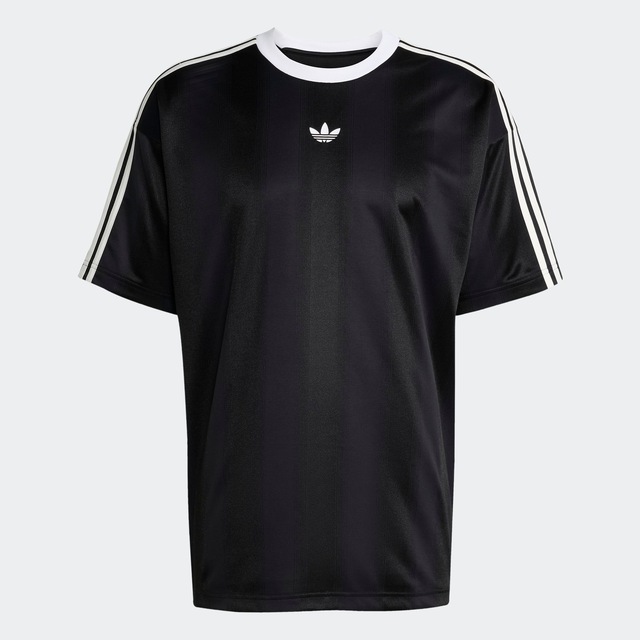 adidas Originals T-Shirt »ADIDAS ADICOLOR JACQUARD TRIKOT« lockere Passform, Rundhalsausschnitt, mit klassischem Trefoil Logo