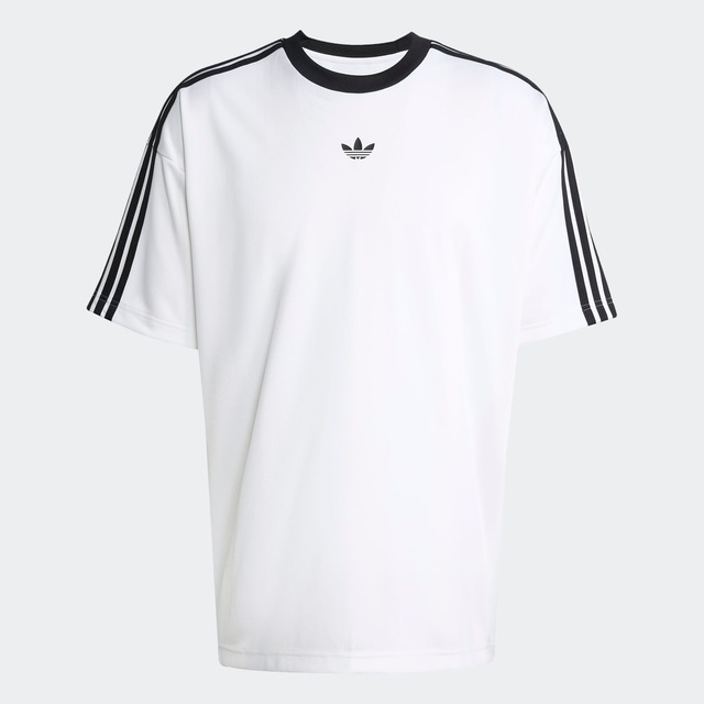 adidas Originals T-Shirt »ADIDAS ADICOLOR JACQUARD TRIKOT« lockere Passform, Rundhalsausschnitt, mit klassischem Trefoil Logo