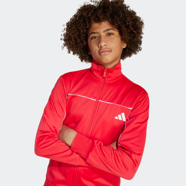 adidas Sportswear Trainingsanzug »COLOUR POP AUS TRIKOT FÜR KINDER« 2 Stk. für Kinder und Teens, zweiteiliges Set, mit Stehkragen