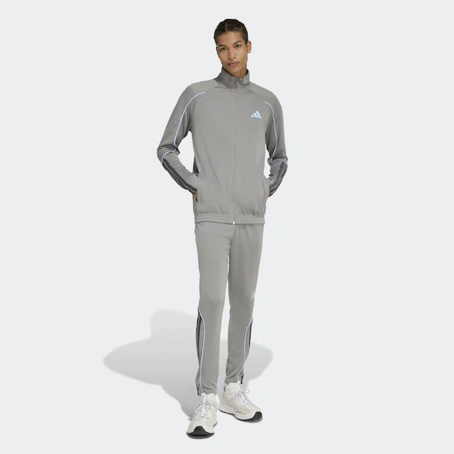 adidas Sportswear Trainingsanzug »STADIUM 3-STREIFEN« 2 tlg. zweiteiliges Set aus Jacke und Hose, aus leichtem Polyester