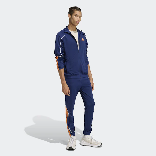 adidas Sportswear Trainingsanzug »STADIUM 3-STREIFEN« 2 tlg. zweiteiliges Set aus Jacke und Hose, aus leichtem Polyester