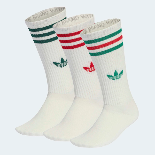 adidas Originals Sportsocken »3-STREIFEN HIGH CREW, 3 PAAR« 3 Paar tlg. wadenlange Passform, 3er-Pack, für Erwachsene