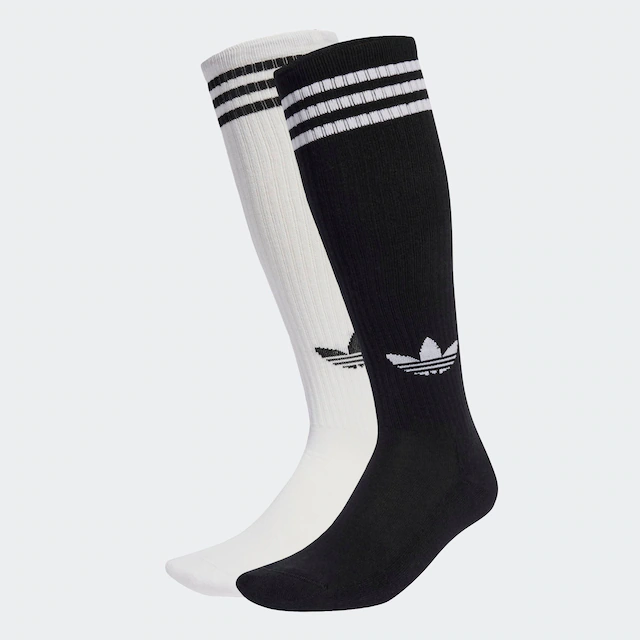 adidas Originals Sportsocken »3-STREIFEN KNIESTRÜMPFE, 2 PAAR« 2 Paar tlg. für sportive Aktivitäten und Laufen, 2-teiliges Set