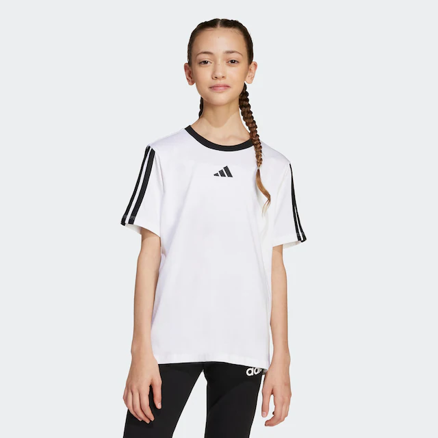 adidas Sportswear T-Shirt »ESSENTIALS KIDS« für Kinder, mit Rundhalsausschnitt, ohne Verschluss, aus Baumwolle