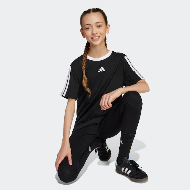 adidas Sportswear T-Shirt »ESSENTIALS KIDS« für Kinder, mit Rundhalsausschnitt, ohne Verschluss, aus Baumwolle