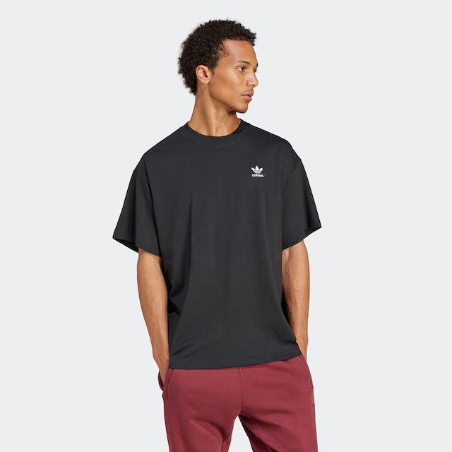 adidas Originals T-Shirt »TREFOIL ESSENTIALS OVERSIZED« mit geripptem Rundhalsausschnitt, Kurzarm, ohne Verschluss