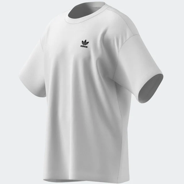 adidas Originals T-Shirt »TREFOIL ESSENTIALS OVERSIZED« mit geripptem Rundhalsausschnitt, Kurzarm, ohne Verschluss
