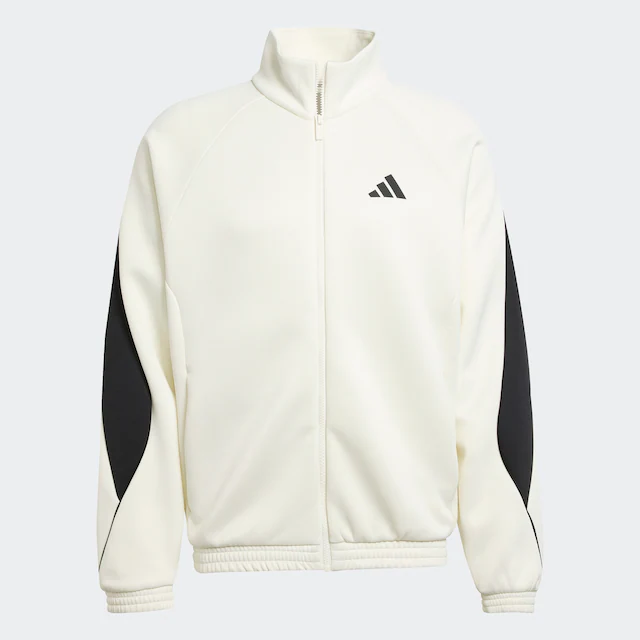 adidas Sportswear Trainingsjacke »STADIUM« mit Rollkragen, lockere Passform, aus Polyester und Baumwolle