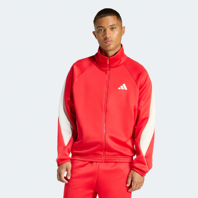 adidas Sportswear Trainingsjacke »STADIUM« mit Rollkragen, lockere Passform, aus Polyester und Baumwolle