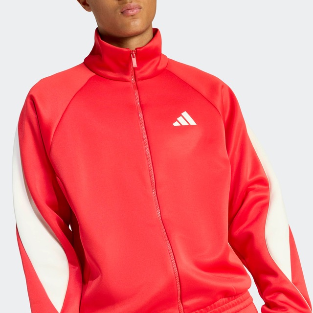 adidas Sportswear Trainingsjacke »STADIUM« mit Rollkragen, lockere Passform, aus Polyester und Baumwolle
