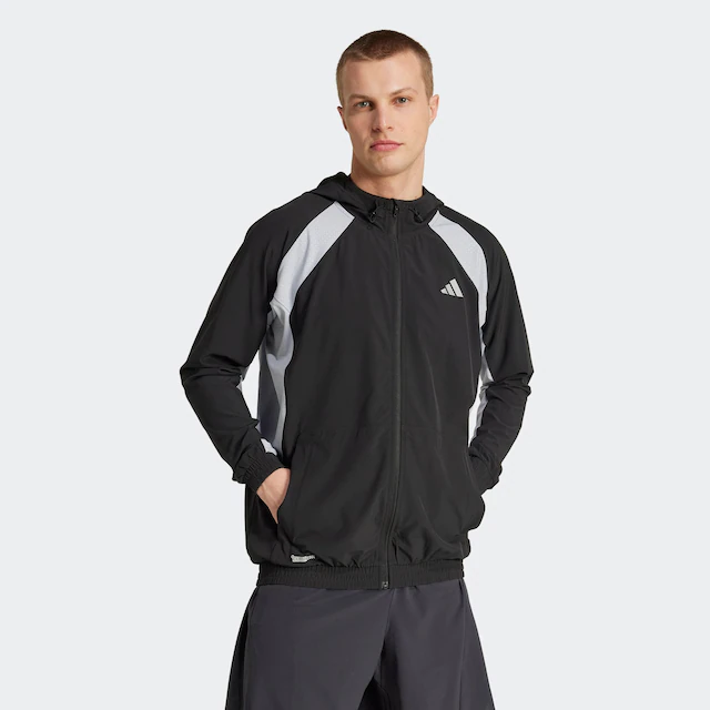 adidas Performance Trainingsjacke »TECH APPAREL« für Fitness, aus Stretch-Materialien, atmungsaktiv