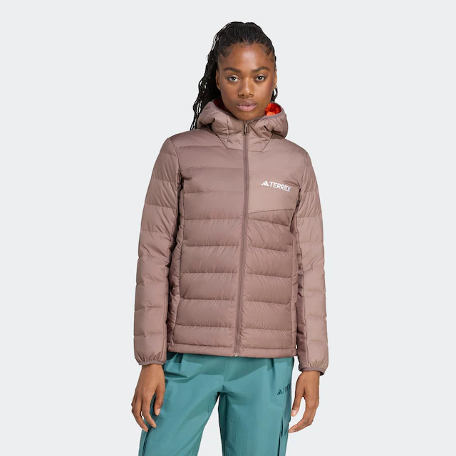 adidas TERREX Outdoorjacke »W MT DOWN H J« sportlicher Stil, aus Polyester, mit Reißverschluss