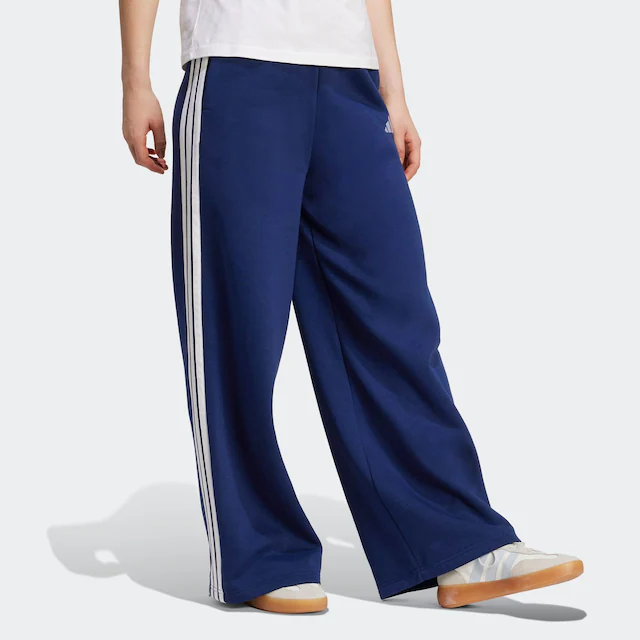 adidas Sportswear Sporthose »ADIDAS 3-STREIFEN WIDE« weite Beinform, sportlicher Stil, ohne Verschluss