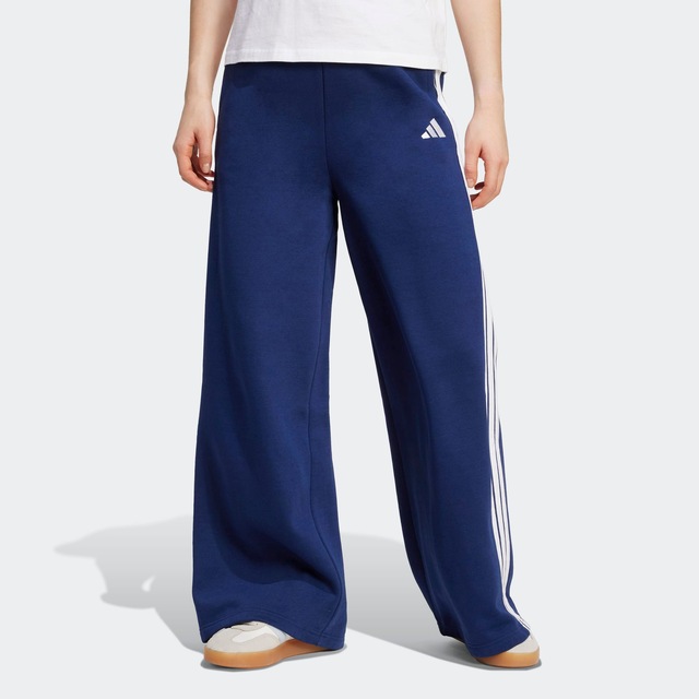 adidas Sportswear Sporthose »ADIDAS 3-STREIFEN WIDE« weite Beinform, sportlicher Stil, ohne Verschluss