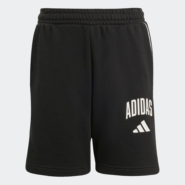 adidas Sportswear Shorts »SEASONALS ESSENTIALS COLLEGIATE TYPOGRAPHY KIDS« für Kinder und Teens, sportlicher Stil, aus Baumwolle und Polyester