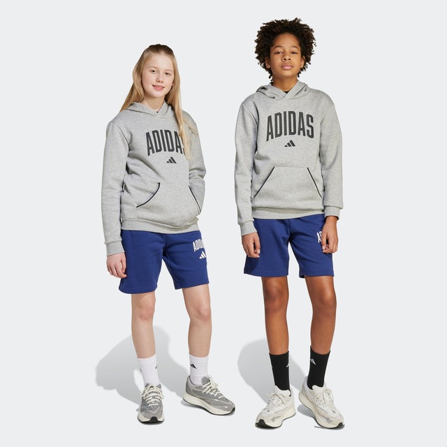 adidas Sportswear Shorts »SEASONALS ESSENTIALS COLLEGIATE TYPOGRAPHY KIDS« für Kinder und Teens, sportlicher Stil, aus Baumwolle und Polyester