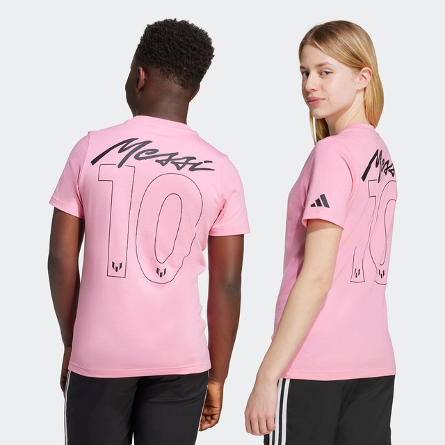 adidas Performance Trainingsshirt »MIT GRAFIK FÜR KINDER MIT MESSI-NAMESZUG UND SPIELERUMMER« sportlicher Stil, mit Name und Nummer auf dem Rücken, aus Baumwolle