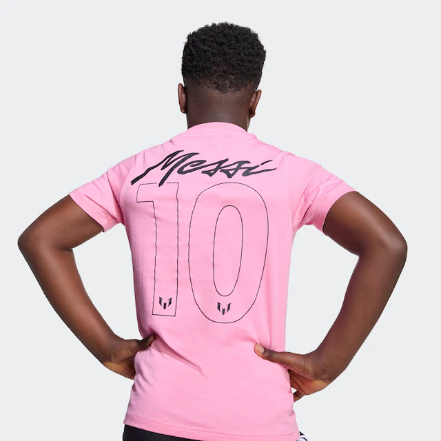 adidas Performance Trainingsshirt »MIT GRAFIK FÜR KINDER MIT MESSI-NAMESZUG UND SPIELERUMMER« sportlicher Stil, mit Name und Nummer auf dem Rücken, aus Baumwolle